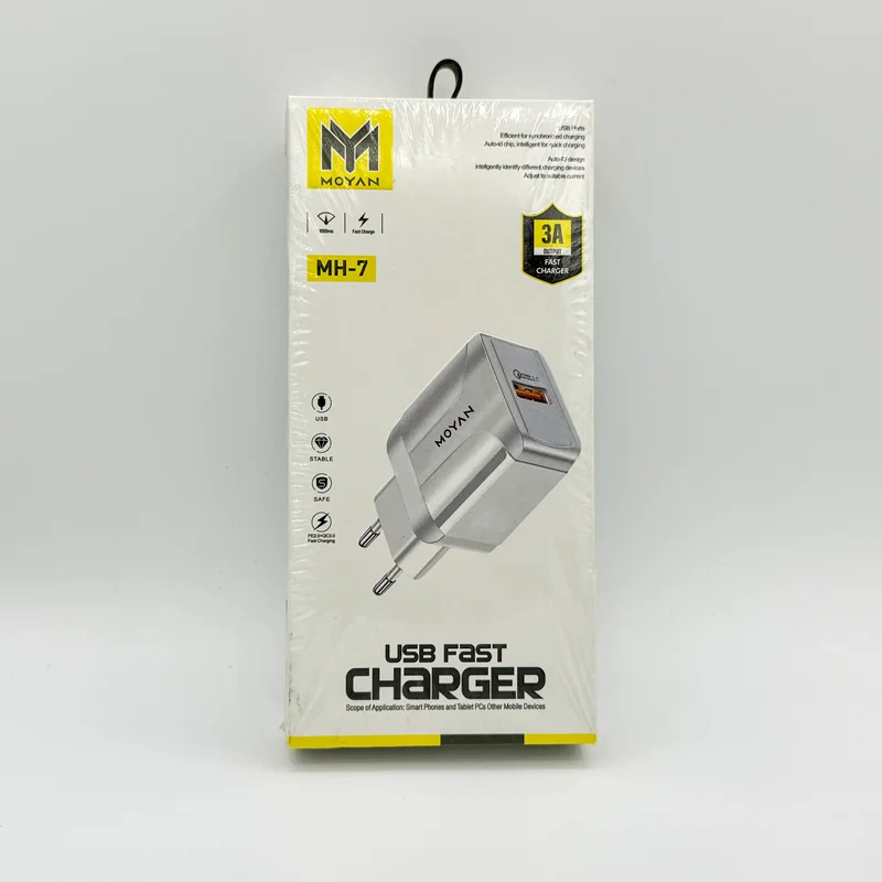 سرشارژر USB مویان MOYAN سه آمپر کدMH7