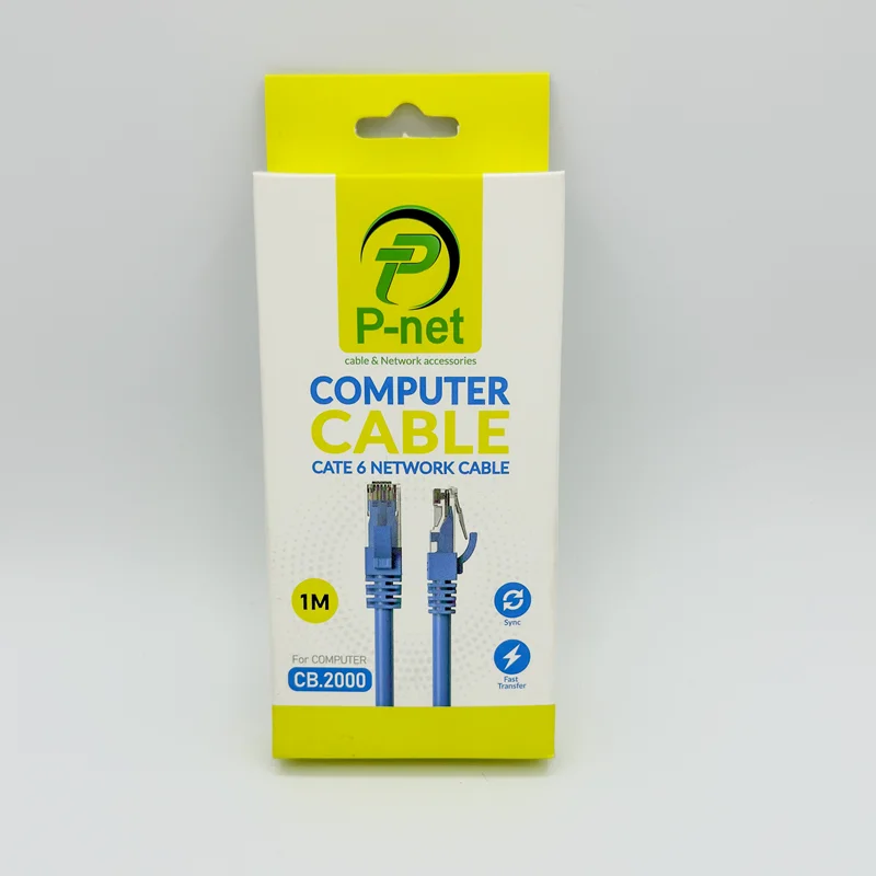 کابل شبکه P-NET یک متری CAT6 کد CB2000