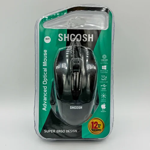 موس سیم دار شوش 1000DPI کد M25
